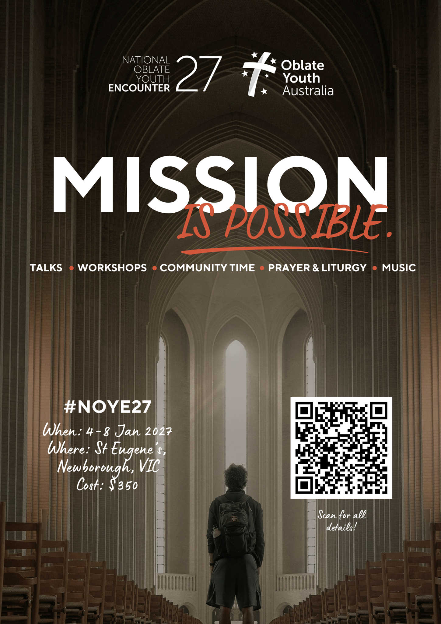 National Oblate Youth Encounter 2027 – Mission Is Possible! Official Event Flyer